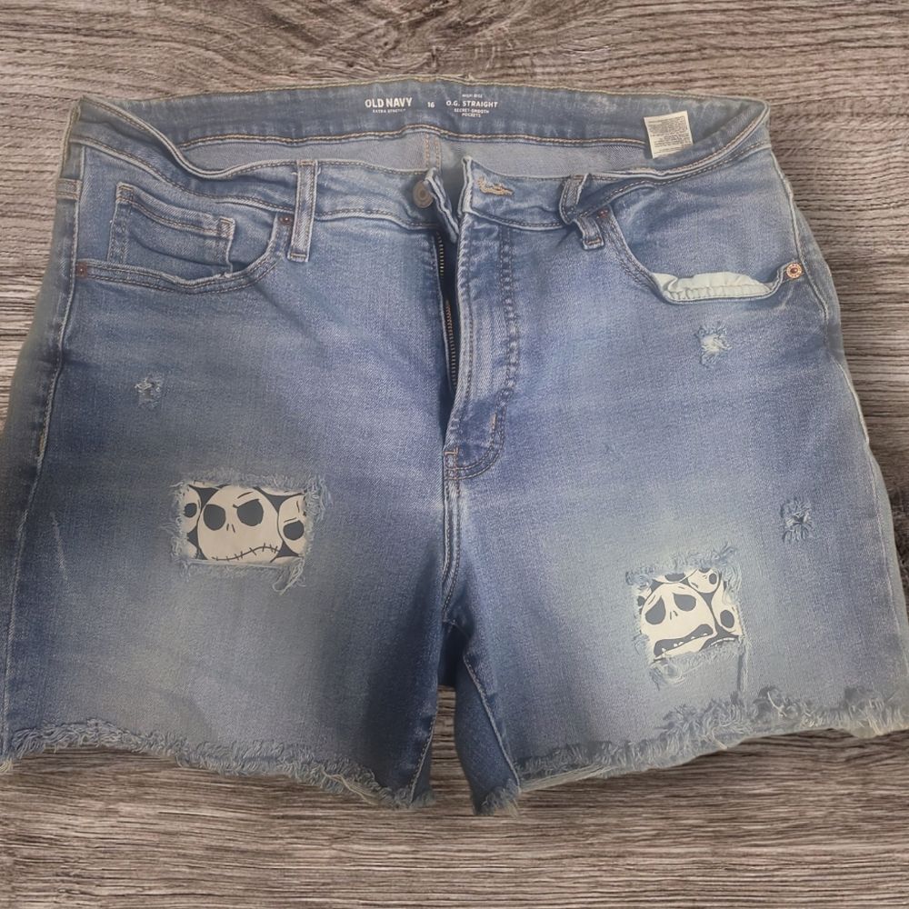 Made to order distressed shorts